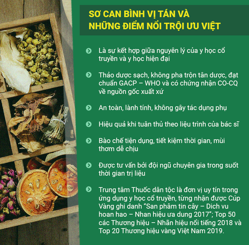 Những điểm ưu Việt trong bài thuốc Sơ can Bình vị tán.