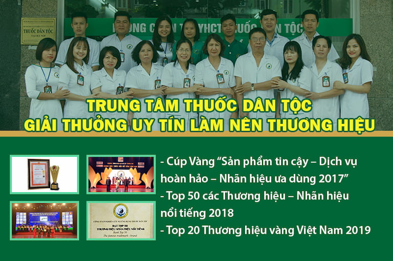 Một số giải thưởng của Trung tâm Thuốc dân tộc