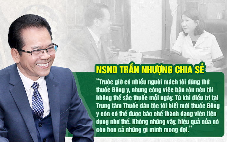 NSND Trần Nhượng đánh giá tích cực về bài thuốc chữa đau dạ dày tại Thuốc dân tộc