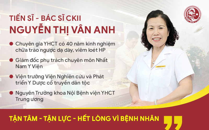 Bác sĩ Vân Anh - người đã có hơn 30 năm kinh nghiệm thăm khám và điều trị các chứng bệnh về dạ dày