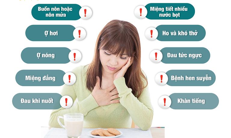 Các dấu hiệu điển hình của trào ngược dạ dày