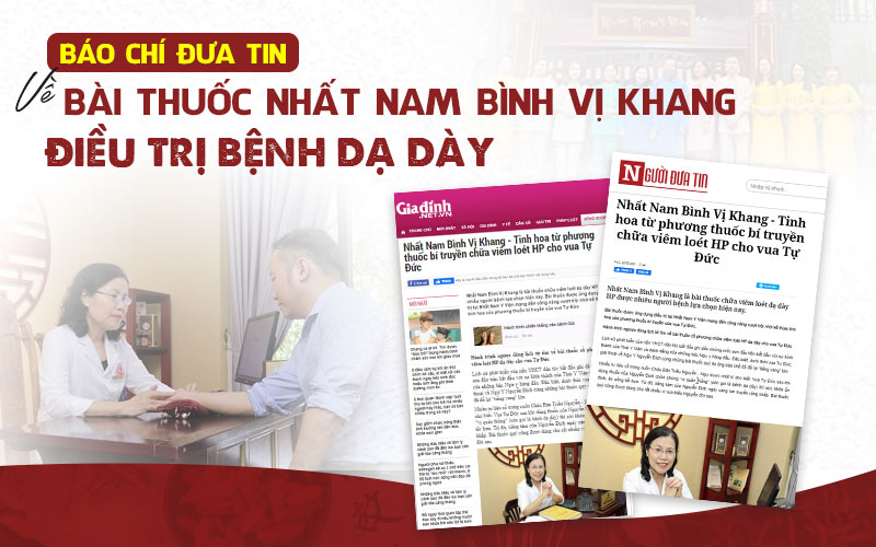 Báo chí đưa tin về bài thuốc Nhất Nam Bình Vị Khang