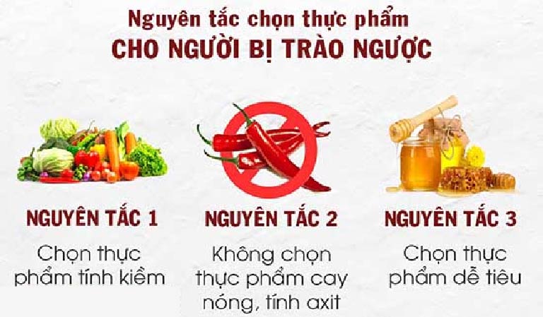 Nguyên tắc dinh dưỡng điều trị trào ngược dạ dày